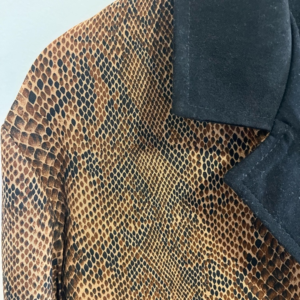 Vintage 1990’s Ronni Nicole by Ouida Snake-Print Jacket🐍 - Picture 3 of 4